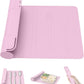 Utensil Box, Tableware Silicone Portable Box Silverware mat, Suitable for Kitchen Utensils, Portable Outdoor Camping Spoon Fork Utensils Storage mat (Pink)