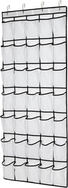 35Large Pockets Over The Door Shoe Organizer, Mesh Pockets Shoe Holder Rack, Capacity Shoe Hanging Storage，door shoe rack With 4 Metal Hook.