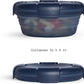 STOJO Collapsible Bowl - Translucent Denim Blue, 36oz - Reusable Silicone Bowl for Hot and Cold Food - Perfect for Travel, Meal Prep, To-Go Lunch, Camping & Hiking - Microwave & Dishwasher Safe