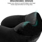 urophylla Inflatable Travel Pillow, Soft Velvet Inflatable Neck Pillow for Traveling, Airplanes, Train, Car, Office with Compact Bag, Breathable Washable Cover, Suit for Adults Sleeping - Black