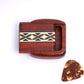 1pcs Handcrafted Wooden Pill Case for Purse - Elegant Rosewood Pill Box Organizer, Discreet Wallet-Size Storage for Medications, Jewelry & Essentials