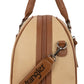 Wrangler Travel Duffel Bag Large Weekender Bag for Women Designer Carry on Overnight Bag for Trips Leather Luggage Bag Tan - Roamly