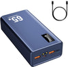 Power Bank Fast Charging 50000mAh, 65W Laptop Portable Charger USB C Compatible with MacBook Dell, PD External Battery Bank Compatible with iPhone 14/13, Cell Phone, Tablet, 3 Output &1 Input (Blue)