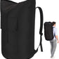 Backpack Laundry Bag, 115L Heavy Duty Extra Large College Laundry Backpack, Dirty Clothes Bag with Shoulder Straps, Laundry Hamper Bag with Drawstring Closure for College Dorm, Apartment, Laundromat