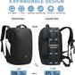 TANGCOLR Vacuum Travel Backpack with Pump for Men Women, 47L Expandable Vacpack Laptop Backpack Flight Approved with Vacuum Compression System
