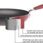 Amazon Basics Aluminum NS 12pc Red cookware set, 12 piece