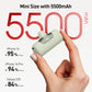 iWALK Portable Charger 5500mAh Next-Gen Small Power Bank 22.5W Fast Charging Battery USB-C Portable Phone Charger for iPhone 16/15 16 Plus 16 Pro Max iPad, Samsung Galaxy S25 S24 S23 Android, Green