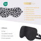 ZIMASILK Adjustable 100% 22 Momme Mulberry Silk Sleep Mask for Sleeping, Filled with Premium Mulberry Silk, Softest & Breathable Eye Sleeping Mask (Leopard - Black White)