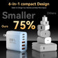 USB C Charger Block, 65W USBC Wall Charging Blocks 6-Port PD & QC Power Adapter Multiport Type C Fast Chargers Plug Cube Brick for iPhone 16/15/14/13/12/Pro Max,iPad Pro,Samsung Galaxy S25/S24