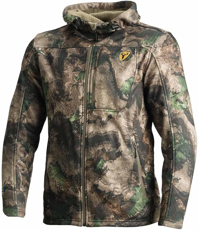 SCENTBLOCKER Shield Series Silentec Midweight Jacket, Camo Hunting Clothes for Men