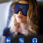 LC-dolida Sleep Headphones, Sleep Mask Bluetooth Wireless Music Eye Mask, Sleeping Headphones for Side Sleepers Sleep Mask with Bluetooth Headphones Ultra-Thin Stereo Speakers Perfect for Sleeping