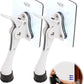 Door Stopper with Adhesive Bracket Stickers, No Drilling or Tools Needed, Available for All Doors, Door Holder, Heavy Door Stop, KickDown Door Stoppers, Bottom of Door by HASHI (White/Bracket 2pack)