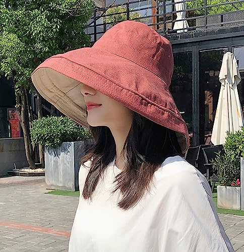 Women Summer Wide Brim Sun Hat Bucket Fishing Hats UV Protection