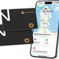 NOVOO Air Locator Tag (iOS Only) Wallet Tracker Card with Find My, Smart Card Bluetooth Tracker, 6 Years Battery, IP68 Waterproof, 1.6mm Keys Finder and Item Locator for Keys, Bags, Passport(2 Pack)