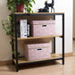 PRANDOM Collapsible Storage Cubes with Lids Fabric Decorative Storage Bins Boxes Organizer Containers Baskets with Cover Handles for Bedroom Closet Living Room 14.9x9.8x9.8 Inch 3 Pack