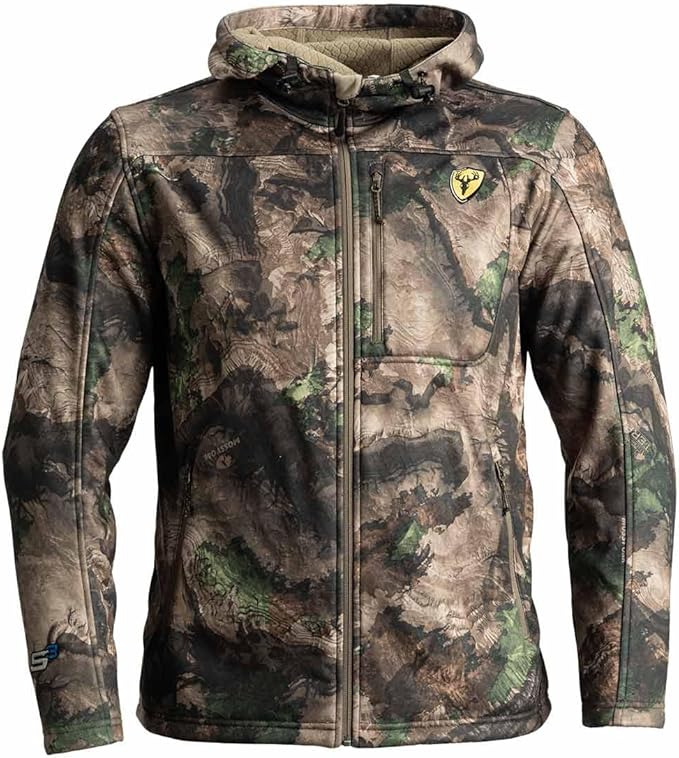 SCENTBLOCKER Shield Series Silentec Midweight Jacket, Camo Hunting Clothes for Men