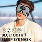 Heated Eye Mask with Bluetooth Headphones SYPVRY Wireless Sleep Eye Mask Headphones for Sleeping with Temperature & Timer Control, Warm Eye Compress USB Heated Mask for Dry Eyes Style,Grey