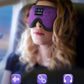 LC-dolida Sleep Headphones, Sleep Mask Bluetooth Wireless Music Eye Mask, Sleeping Headphones for Side Sleepers Sleep Mask with Bluetooth Headphones Ultra-Thin Stereo Speakers Perfect for Sleeping