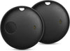 Geevon Smart Tag-2 Pack Bluetooth Tracker Work with Apple Find My (iOS Only).Item Finder for Keys, Wallet,Backpack, Luggage (2P Black)