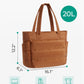 BAGSMART Tote Bag for Women, Lightweight Puffy Tote Bag with Compartments Shoulder Bag Handbag for Travel, Work, Gym,