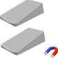 Premium Rubber Door Stop - Large Door Stopper Wedge,Anti-Slip Design, Automatically Fixed,Works On All Floor Types and Carpet Heavy Duty Door (2 Pack, Gray)