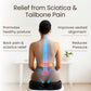Sleepavo Office Chair Cushion - Seat Cushion for Tailbone Pain Relief - Butt Pillow for Coccyx, Sciatica, and Lower Back Pain - Orthopedic Chair Pad for Lumbar Support in Office Desk, Car, Airplane