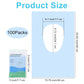100 Packs Tear-Free Toilet Seat Covers Disposable for Adults and Kids, 16x24 Inch Waterproof Non-Slip Disposable Toilet Seat Cover for Travel, Public Toilet, Outdoors (Individual Package)