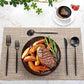 Matte Black Silverware Set for 12 (12 Count)