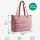 BAGSMART Tote Bag for Women, Lightweight Puffy Tote Bag with Compartments Shoulder Bag Handbag for Travel, Work, Gym,