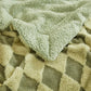 Luxury Faux Fur Rabbit Fur Throw Blanket Sage Green 60"*80"
