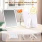 Travel Makeup Bag with LED Mirror, Cosmetic Bags for Women with Light up Mirror, Travel Essentials Makeup Organizer, Makeup Case with Adjustable Dividers and Brush Holder, 3 Color Lights