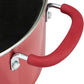 Amazon Basics Aluminum NS 12pc Red cookware set, 12 piece
