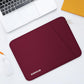RAINYEAR Laptop Sleeve Case with Front Pocket, 13.3 Inch Protective Portable Case Briefcase Laptop Bag Cover Compatible with MacBook Air/Pro 13-13.3 inch, MacBook Pro/Max 14 inch, Red