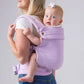 Mabē Monarch Ergonomic Baby Carrier – Premium Cotton Soft Structured Newborn to Toddler Carrier with Hip-Healthy Design, 3 Carry Positions (7-35lbs), Lightweight & Breathable, (Lilac Skies)