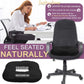 Stuffed Donut Pillow Seat Cushion | for Tailbone and Coccyx Pain, Hemorrhoids, Bed Sores, Pregnancy, Prostate, Surgery Recovery, Sitting Pressure Relief, for Home, Office and Car (Black)