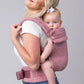 Mabē Monarch Ergonomic Baby Carrier – Premium Cotton Soft Structured Newborn to Toddler Carrier with Hip-Healthy Design, 3 Carry Positions (7-35lbs), Lightweight & Breathable,(Mauve Wings)