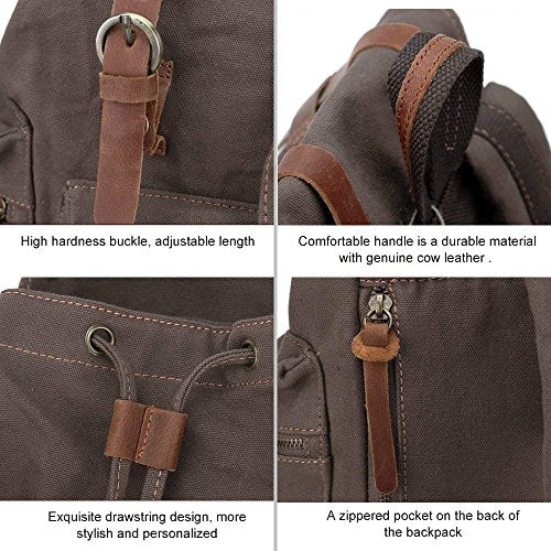 High Capacity Canvas Vintage Backpack