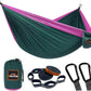 Camping Hammock, Super Lightweight Portable Parachute Hammock with Two Tree Straps Single or Double Nylon Travel Tree Hammocks for Camping Backpacking Hiking