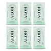ALŌH Peppermint Eucalyptus Sanitizing Hand Wipes - Clean Hands, Clear Mind On The Go Sanitizer for Kids and Adults - Travel Size 6 packs of 20ct Wipes (120 Wipes)