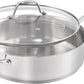 Guy Fieri's Flavortown 5 Qt. Stainless Steel Sautepan with Lid - Premium Three-Layer Cookware, Oven-Safe up to 500F