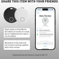 Air Tracker Tags [Apple MFi Certified] (iOS Only), Smart Bluetooth Tracker, Compatible with Apple Find My, Item Locator for Keys, Luggage, Wallet, Suitcase, Bags, IP67 Waterproof