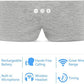 ALASKA BEAR Sleep Headphone Mask Bluetooth 5.2 HD Stereo Noise Reduction 3D Eye Mask for Sleeping Eye Contour Built-in Mask w/Thin Speakers Wireless Audio Sports Headgear(Gray)
