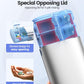 Vaydeer 7 Day Weekly Pill Organizer 2 Times a Day, Metal Am Pm Travel Pill Case, Large Capacity Twice Daily Cute Pill Box for Supplements, Pills, Vitamins and Medication (Gunmetal)