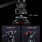 IFOOTAGE Gazelle TA3B+Komodo K3 Aluminum Camera Tripod with Fluid Head,Portable Travel Tripod,for Professional Photography, Content Creation, Vlogging and Video Production