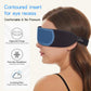 ALASKA BEAR Sleep Headphone Mask Bluetooth 5.2 HD Stereo Noise Reduction 3D Eye Mask for Sleeping Eye Contour Built-in Mask w/Thin Speakers Wireless Audio Sports Headgear(Black)