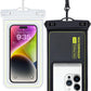 IP68 Waterproof Phone Pouch, Floating Waterproof Phone Case for iPhone 16 15 Pro Max Galaxy S24+ S23 Pixel 8 Pro with Detachable Lanyard, Cellphone Dry Bags Beach Vacation Essentials -2 Pack
