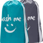 HOMEST 2 Pack XL Wash Me Travel Laundry Bag, Machine Washable Dirty Clothes Organizer, Large Enough to Hold 4 Loads of Laundry, Easy Fit a Laundry Hamper or Basket
