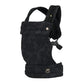 NEST BLANCHE Baby Carrier – Soft Cotton Linen Blend with Magnolia Jacquard Design, Adjustable and Ergonomic for Newborns and Toddlers (Ebony)