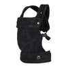 NEST BLANCHE Baby Carrier – Soft Cotton Linen Blend with Magnolia Jacquard Design, Adjustable and Ergonomic for Newborns and Toddlers (Ebony)
