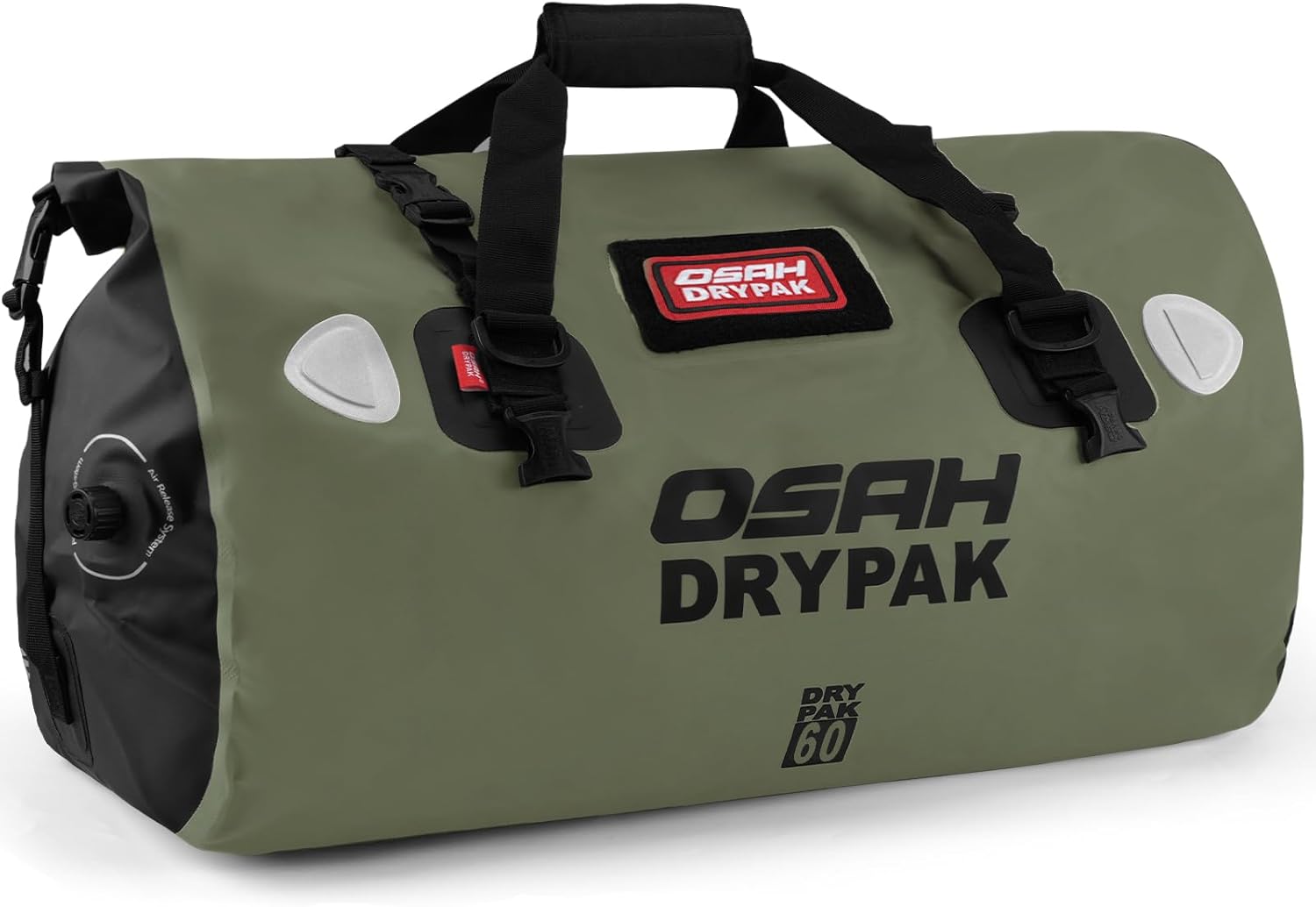 Waterproof Duffel Bag - Motorcycle Dry Bag Tail Bag with Large Storage Space, Waterproof Luggage Duffle Bags with Outer Mesh Zipper Pocket for Camping, Kayaking, Fishing & Traveling - Roamly